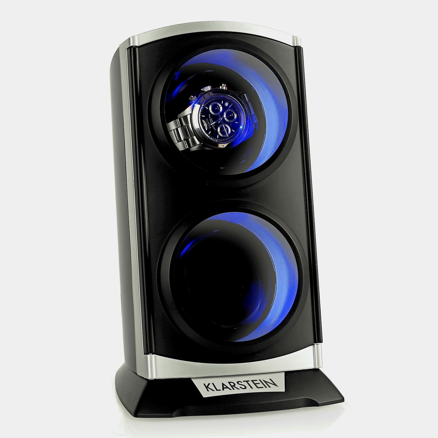 Шкатулка для хранения и подзавода двух часов  Klarstein St. Gallen LED Black