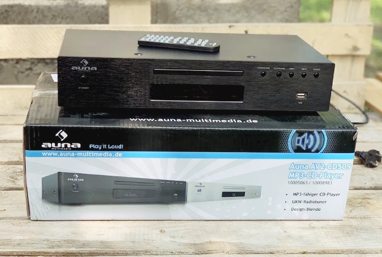 Проигрыватель HiFi Auna AV2-CD509 (CD,FM,USB,MP3) Black