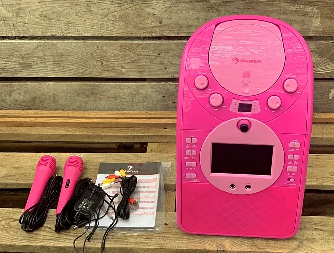 Караоке-система Auna ScreenStar (CD,USB,SD,MP3) PINK