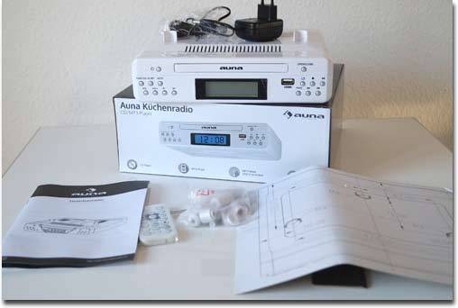 Радио кухонное Auna KR-150 (FM,CD,USB,AUX) white