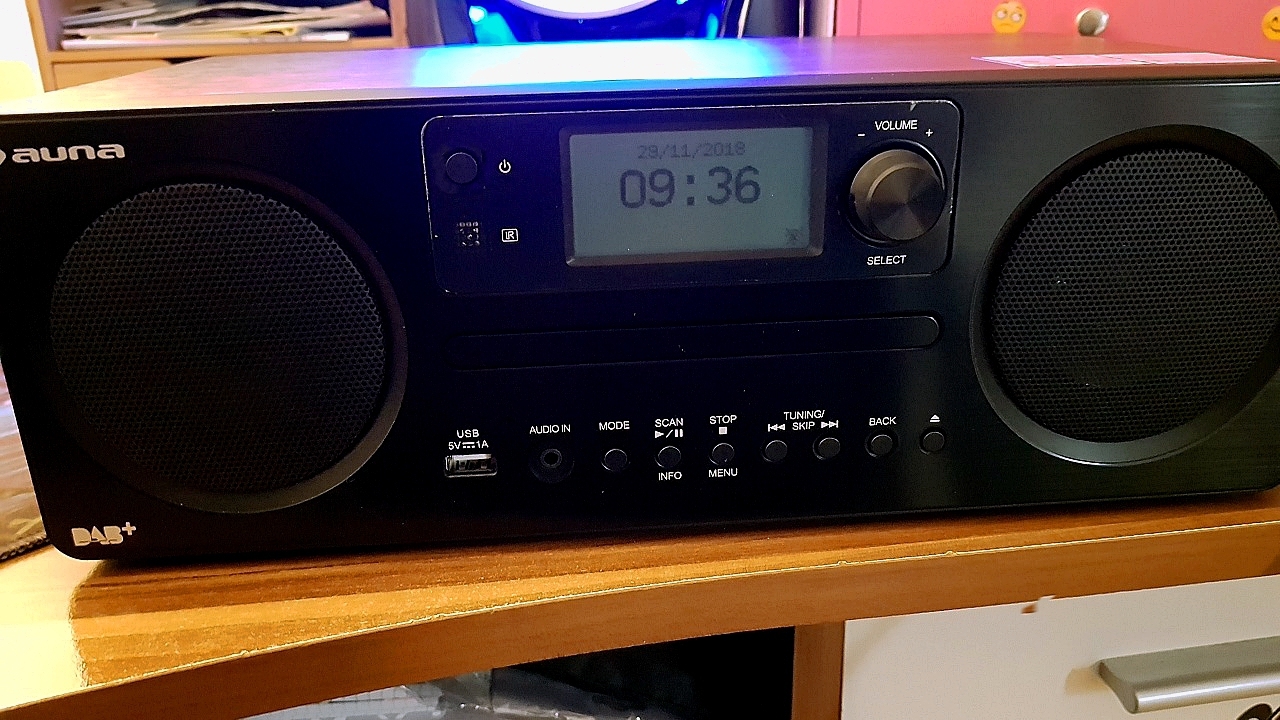 Интернет-радио Auna Worldwide CD (Bluetooth,CD,FM,DAB, Spotify Connect,App Control,UNDOK, AUX ,USB) Black