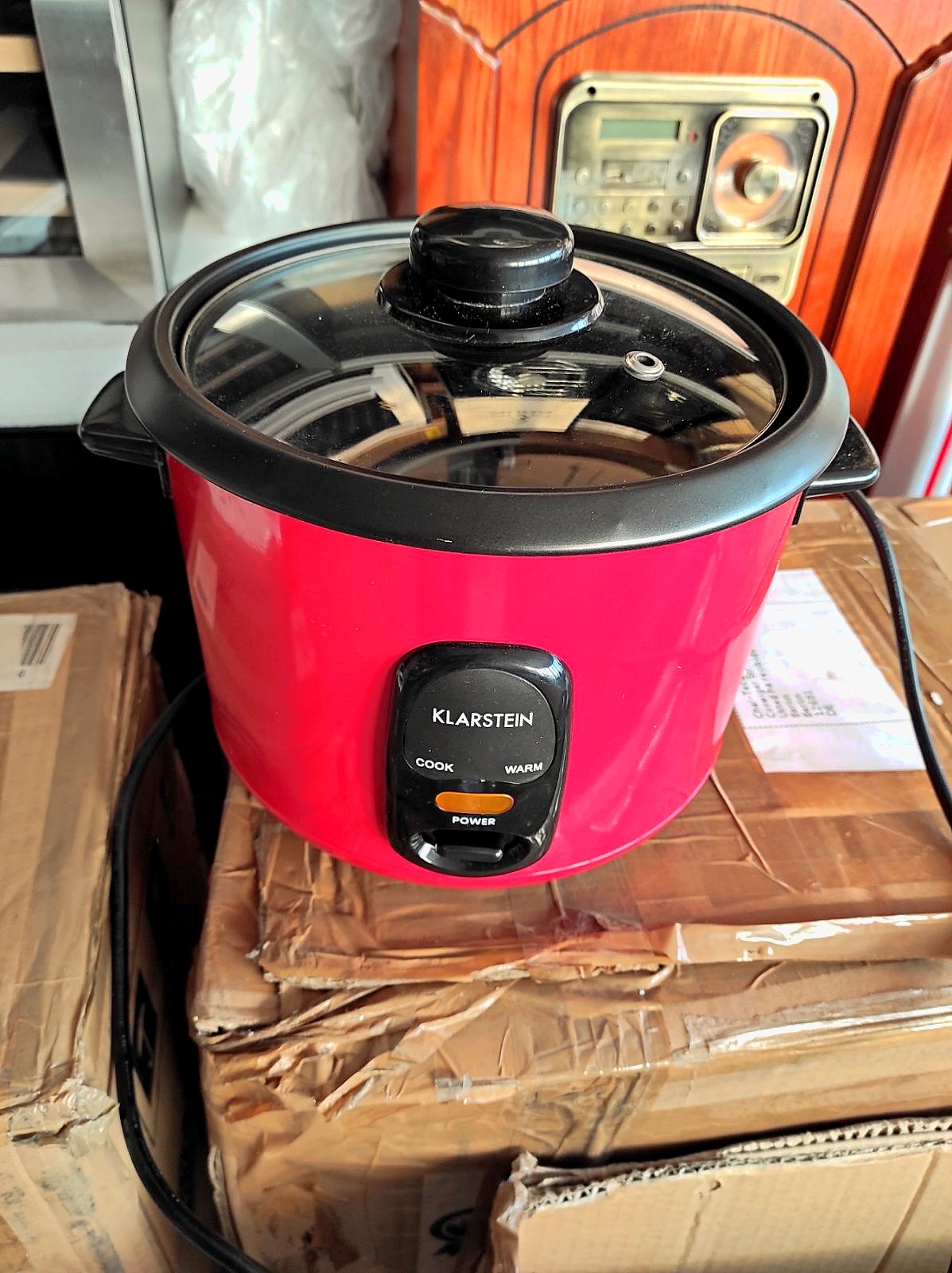 Рисоварка Klarstein Osaka 0,6 литра функция сохранения тепла RED