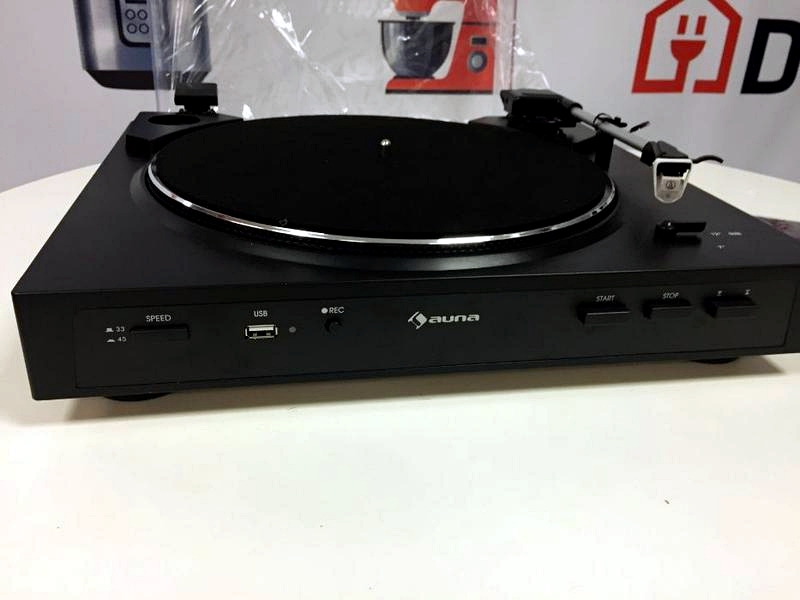 Vinyl-проигрыватель Auna Fullmatic (USB,автомат+,эквалайзер,AUX)