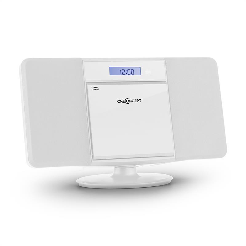 Вертикальная стереосистема OneConcept V-13 (white ) Bluetooth, usb, fm, cd, mp3
