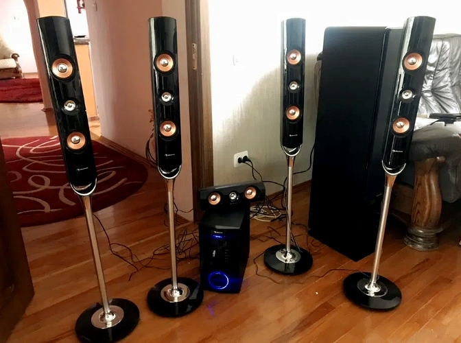 5.1-канальная система Areal Nobility (BT3.0,USB,SD,AUX) 240Вт