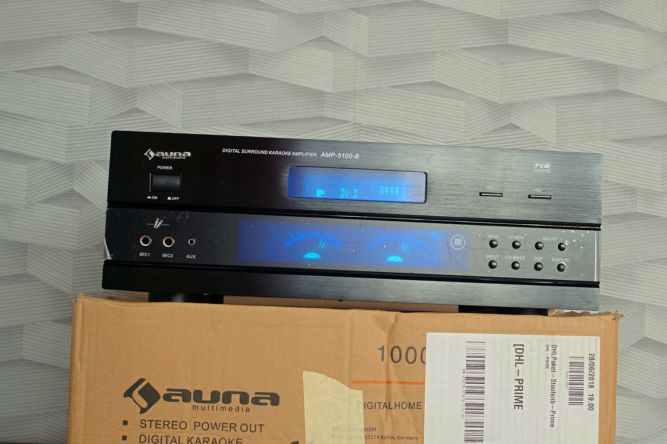 5.1-канальный усилитель, ресивер Auna AMP-5100(1200Вт)