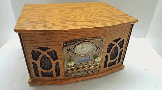 Стерео ретро проигрыватель Auna NR620 (Bluetooth,vinyl,cassette deck,CD,MP3,AUX,USB,DAB,FM)