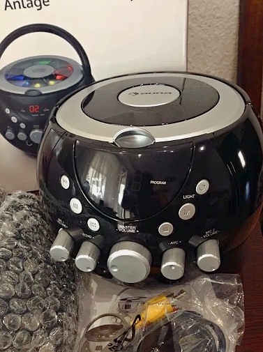 Портативная караоке система Auna Singsing LED 2 х микрофон (Black)