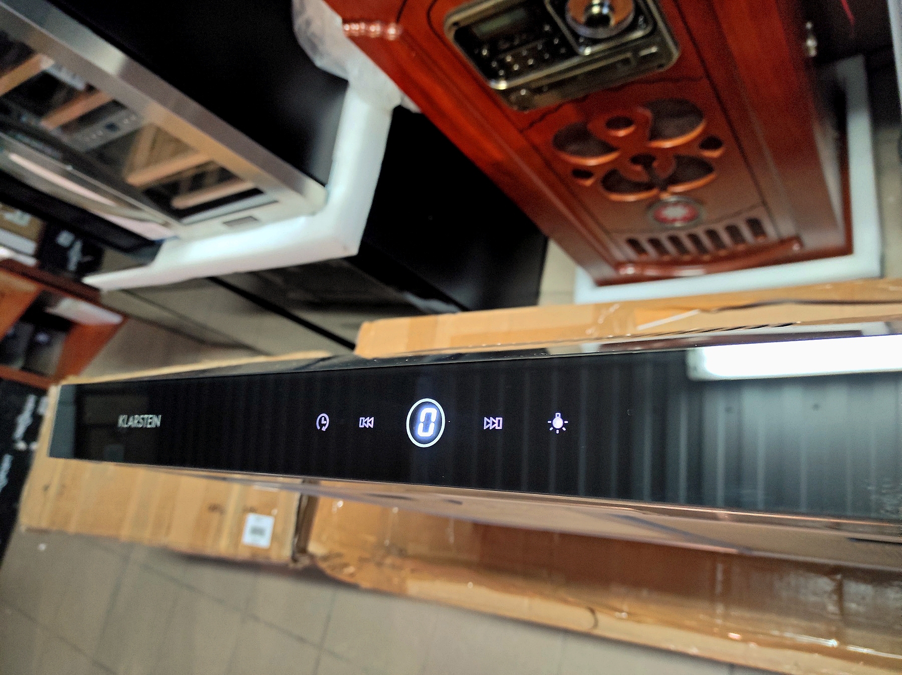 Кухонная вытяжка Klarstein Contempo для подконструкции 60см 175 м³ / ч светодиод,  нержавеющая сталь акрил