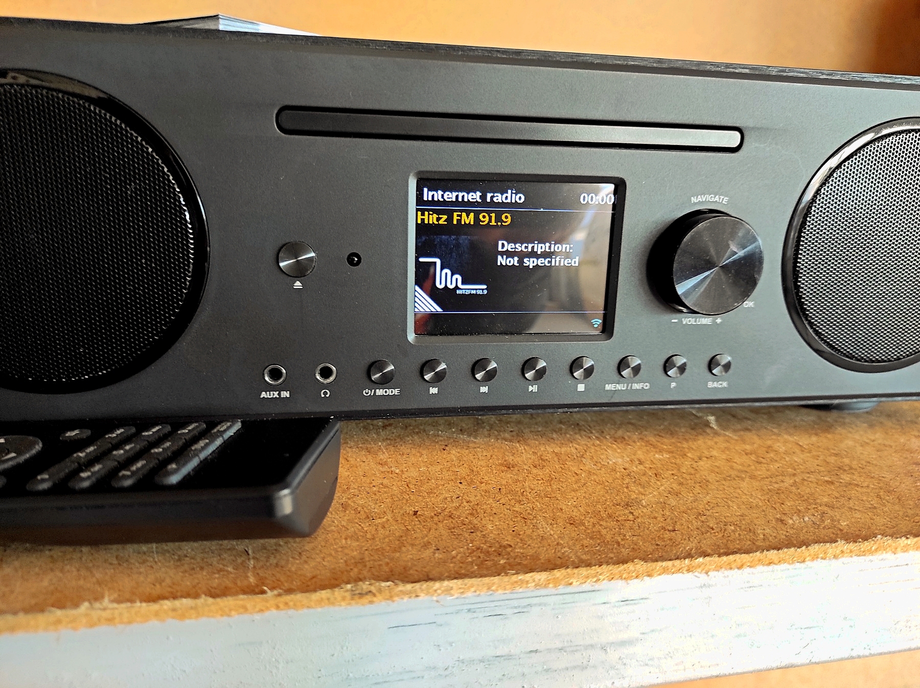 Умное интернет-радио Auna-black (музыкальный центр)