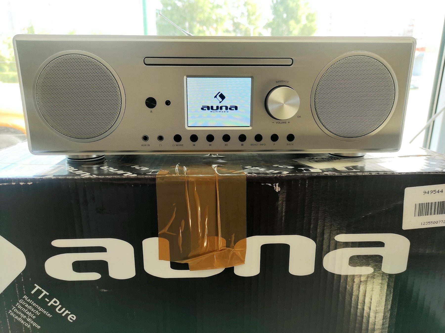 Умное интернет-радио Auna-white (музыкальный центр)