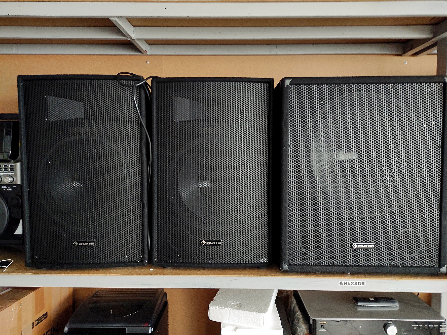 Комплект активной акустики Auna Cube Active PA Set 15112 (15 "сабвуфер и 2x12"мониторы) 1200Вт