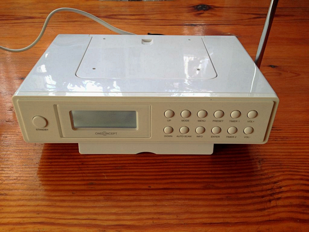Радио кухонное с телескопической антенной OneConcept KR-120 (DAB,FM,RDS) White