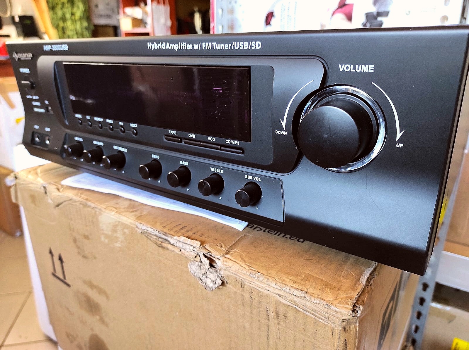 5.1-канальный ресивер Auna AMP-3800 (600W) USB SD FM