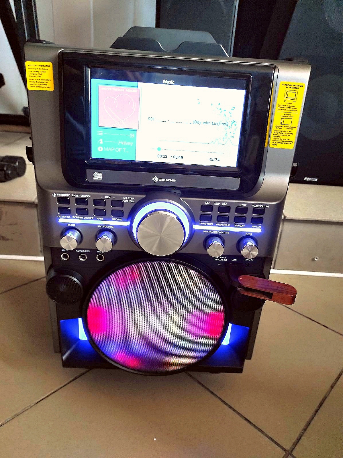 Активная колонка с караоке DisGo Box (350Вт)