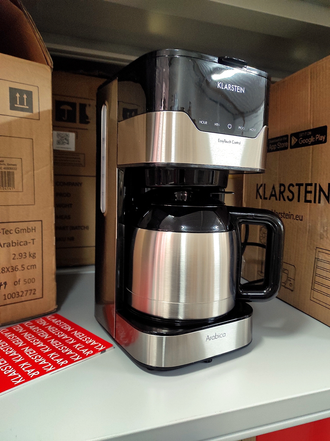 Кофеварка Klarstein Arabica (EasyTouch,800W) Silver