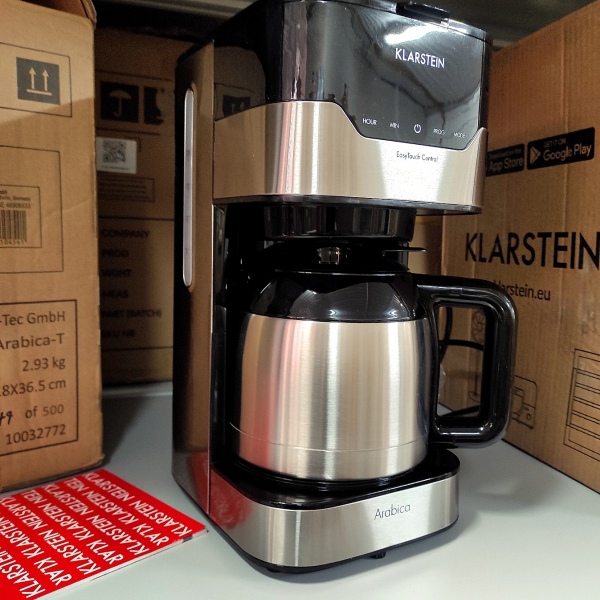 Кофеварка Klarstein Arabica (EasyTouch,800W) Silver