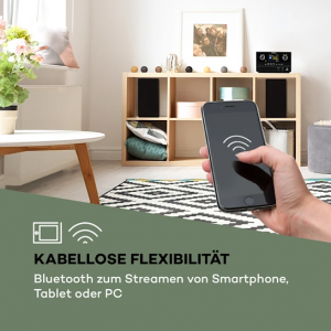 Интернет стереосистема Auna Connect SystemS(Wi-Fi,Spotify,BT,DAB,FM,USB,CD, MP3, AUX) black