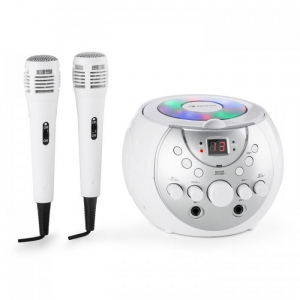 Портативная караоке система Auna Singsing LED 2 х микрофон (White)