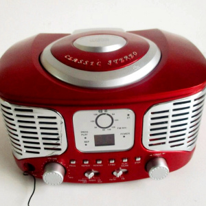 Ретро-центр auna RCD 320 (CD,FM,AUX) Red