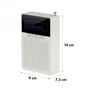 Портативный радиоприемник-розетка Auna DigiPlug FM  (BT,USB,FM,PLL, RDS)