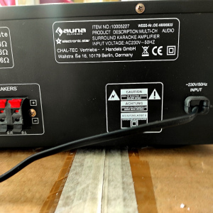 Ресивер-усилитель 5.1 Auna AMP-3800-B (600W) Black 