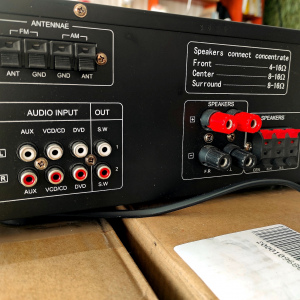 Ресивер-усилитель 5.1 Auna AMP-3800-B (600W) Black 