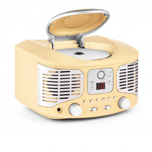 Ретро-центр auna RCD 320 (CD,FM,AUX) yellow