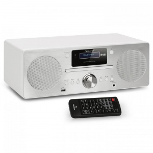 Микросистема Auna Harvard (CD,BT,USB,DAB +,FM) white