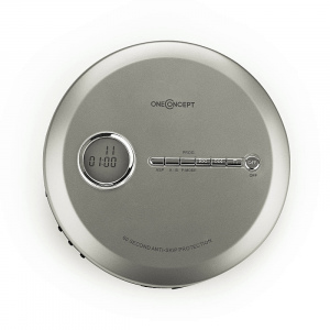 CD-плеер oneConcept CDC 100 MP3 Discman (CD-R,RW,MP3,Antishock,ESP,Micro-USB) Silver