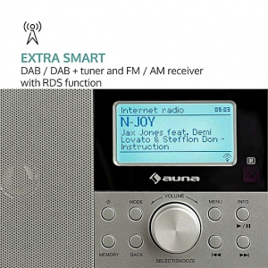 Компакт-интернет-радио Auna Mini Worldwide (WLAN,USB,AUX ,FM, DAB) white