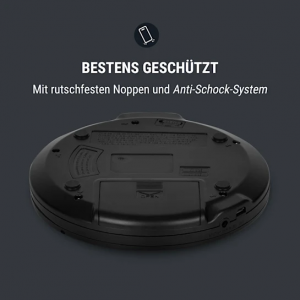 CD-плеер oneConcept CDC 100 MP3 Discman (CD-R,RW,MP3,Antishock,ESP,Micro-USB) Black