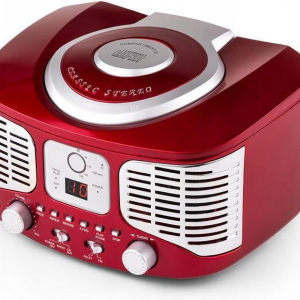 Ретро-центр auna RCD 320 (CD,FM,AUX) Red