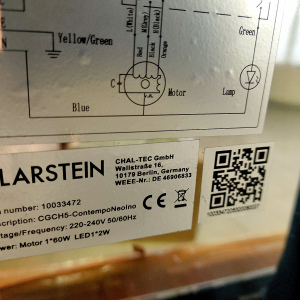Кухонная вытяжка Klarstein Contempo для подконструкции 60см 175 м³ / ч светодиод,  нержавеющая сталь акрил
