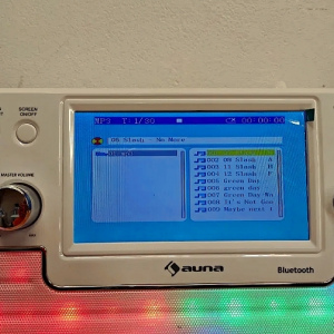 Караоке-система Auna DiscoFever LED (Bluetooth,USB,AUX,CD)white