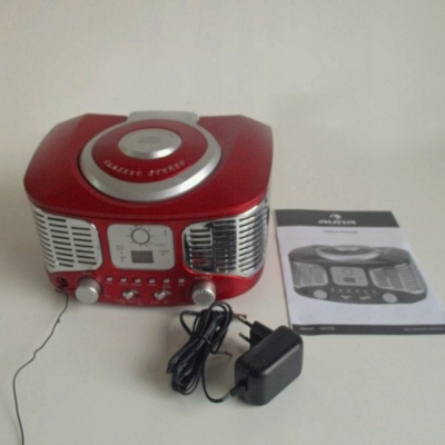 Ретро-центр auna RCD 320 (CD,FM,AUX) Red