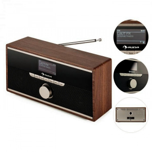 Интернет радио Auna Weimar (Bluetooth,будильник,DAB,Wi-Fi,FM,AUX) Mahagoni