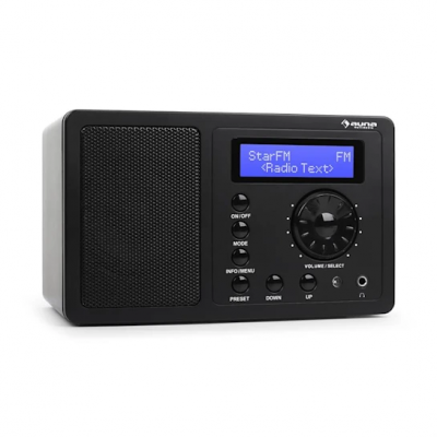 Радиоприемник с будильником и Bluetooth Auna DR-130 (BT,DAB,FM,BK) black