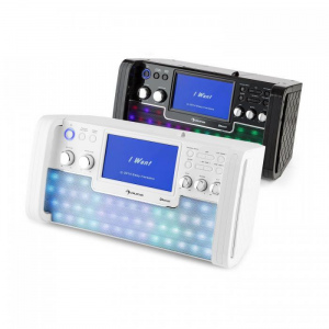 Караоке-система Auna DiscoFever LED (Bluetooth,USB,AUX,CD)white