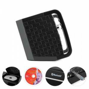 Караоке-система Auna DiscoFever LED (Bluetooth,USB,AUX,CD) black