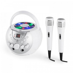 Портативная караоке система Auna Singsing LED 2 х микрофон (White)