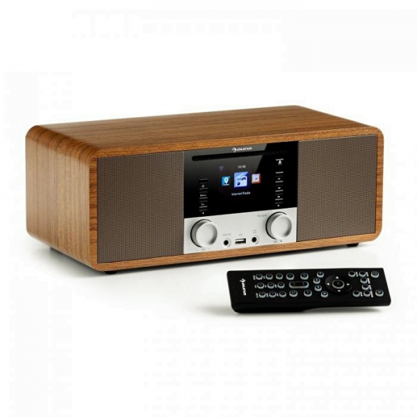 Интернет-радио Auna IR-190BK (BT,FM,CD,WiFi,UPnP,USB,AUX) Wood