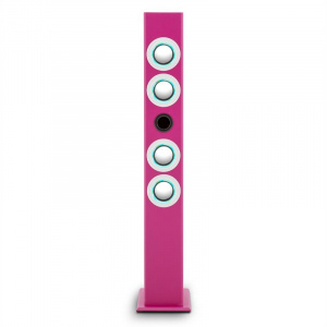 Акустическая мульти система ONE concept Tallboy (karaoke,АКБ,FM,BT,USB,SD,AUX) pink