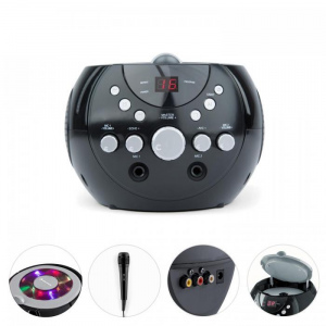 Портативная караоке система Auna Singsing LED 2 х микрофон (Black)