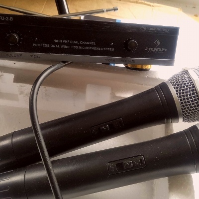 Радиомикрофоны Auna FU-2-B дальность 100м 