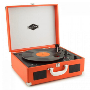 Портативный ретро проигрыватель Auna Peggy Sue (CD,USB,SD) Orange