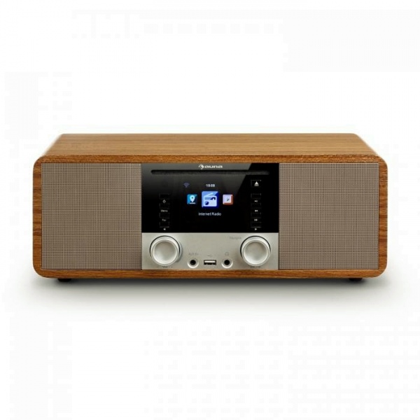 Интернет-радио Auna IR-190BK (BT,FM,CD,WiFi,UPnP,USB,AUX) Wood