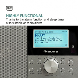 Компакт-интернет-радио Auna Mini Worldwide (WLAN,USB,AUX ,FM, DAB) white