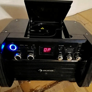 Караоке-система Auna DiscoFever LED (Bluetooth,USB,AUX,CD) black