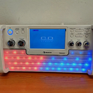 Караоке-система Auna DiscoFever LED (Bluetooth,USB,AUX,CD)white